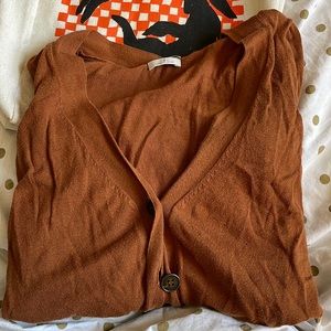 Madewell Tan Brown Cardigan